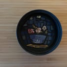 Mini mosaic in fish tin