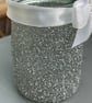 Glitter decorated glass jar tealight holder - Image 4