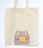 Custard Cream Biscuit Kitty, Canvas Bag - Image 2