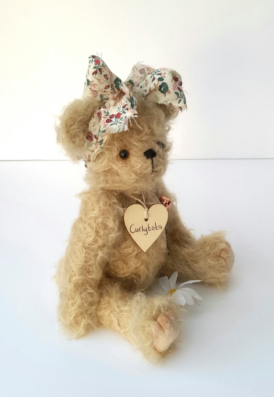 Collectable Artist Bear, Mohair Teddy Bear by Bearlescent, OOAK