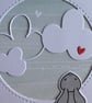 Rabbit With Clouds Christmas Card - Christmas Wishes - Image 2
