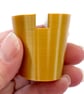 Gold Christmas tree pot, fused glass display stand, 6.5mm slot