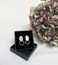 Textured sterling silver earrings  - Image 4