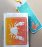 Handprinted Crab Bookmark - Image 4