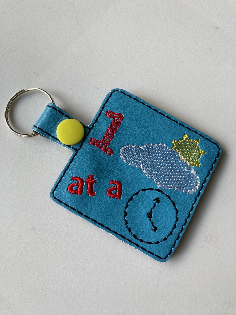 822. One day at a time keyring