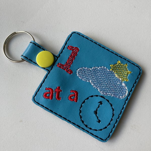822. One day at a time keyring