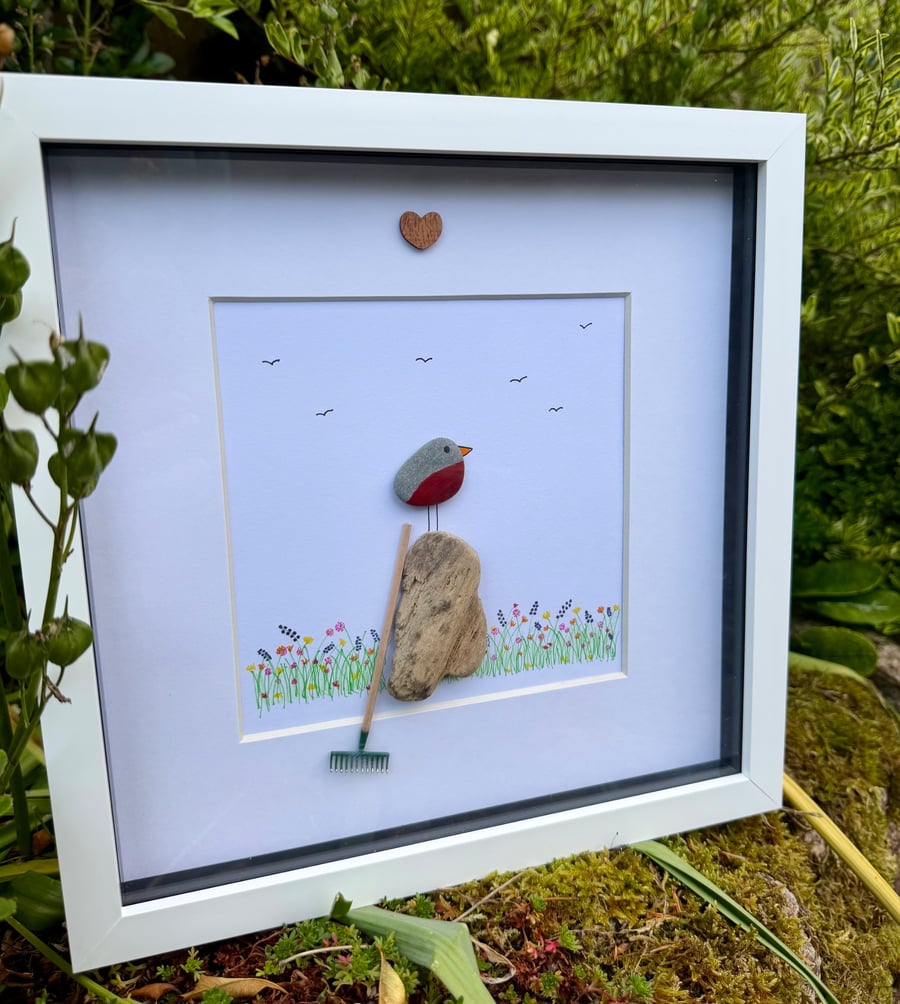 Robin In The Garden