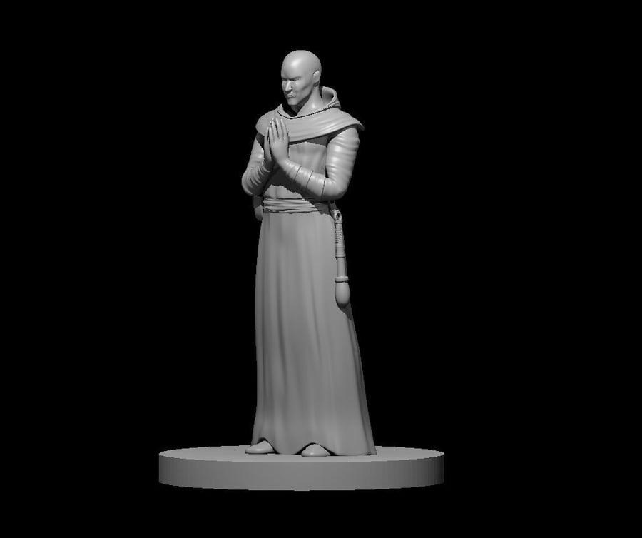 Acolyte - 3D Printed Resin DnD Pathfinder Figure Mini Miniature
