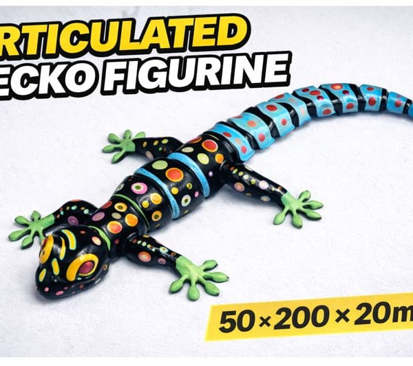 Articulated Gecko Figurine - 50 - 200 - 20mm