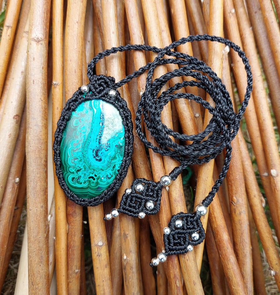 Malachite Chrysocolla Pendant