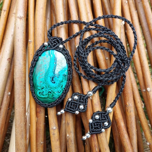 Malachite Chrysocolla Pendant