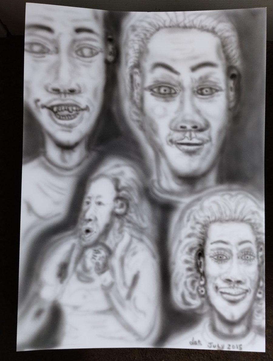 faces airbrushed