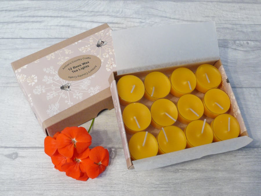 Bees Wax Tea Lights