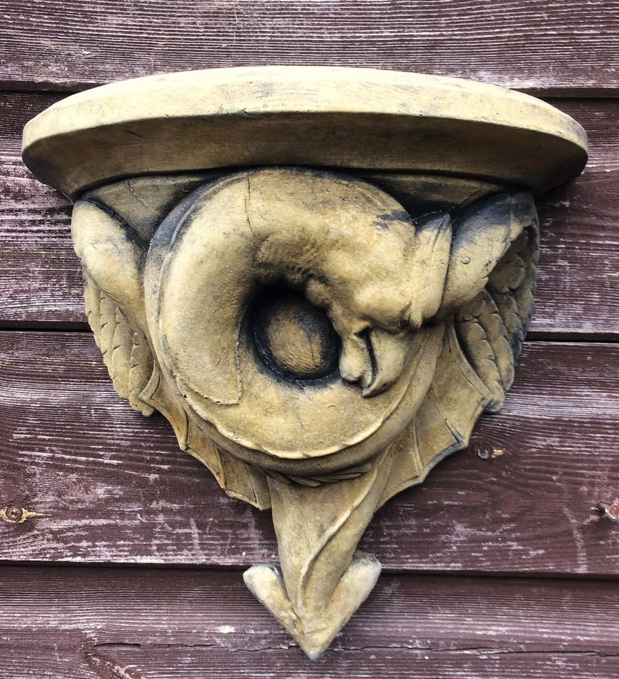 Pair of Dragon Corbel Plaques