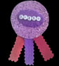 Purple sparkly handmade Queen rosette - Image 4