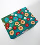Teal Floral Hand painted Box, Wildflowers Pattern, Storage for Jewellery  - Image 5