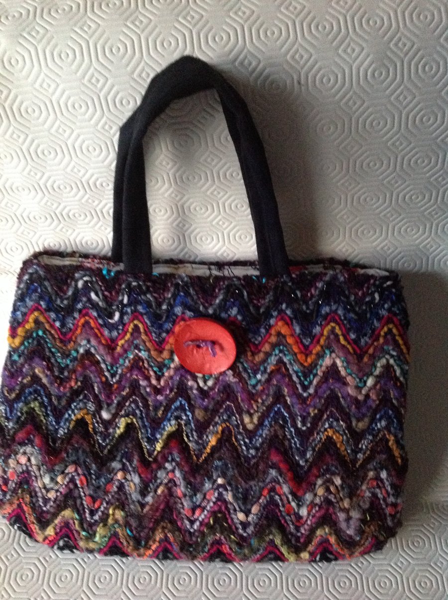 Multi-colour Woven Handbag