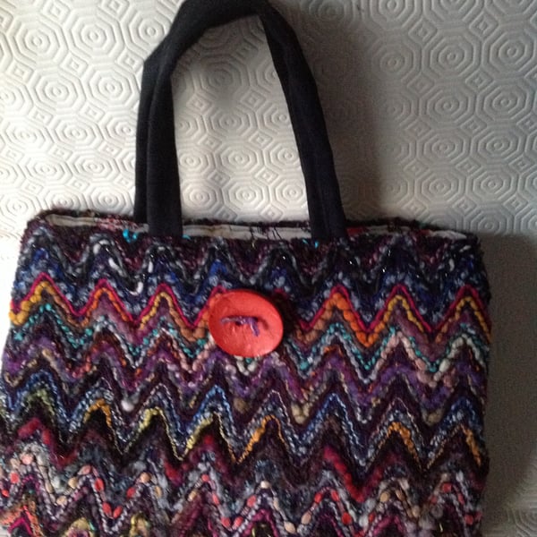 Multi-colour Woven Handbag