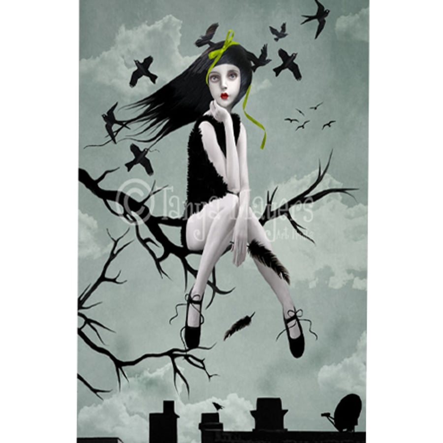 Buy One Get One Free Lowbrow Art Print In A World Of My Own