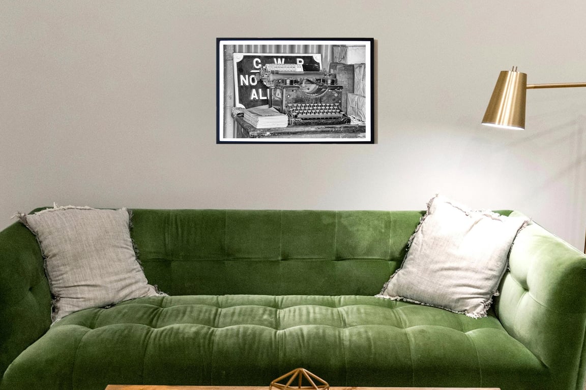The Old Royal typewriter print