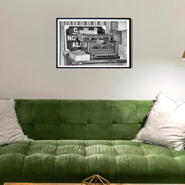 The Old Royal typewriter print