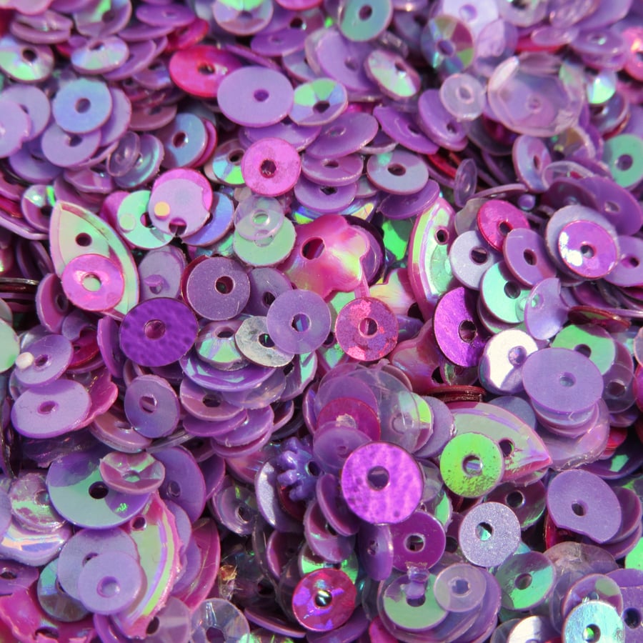 Mixed Purple Sequins