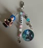 Jinx arcane and League Legends inspired handmade minifigure keychain