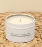 Lime, Basil and mandarin - Tin candle, fresh and fruity scent  - Image 6