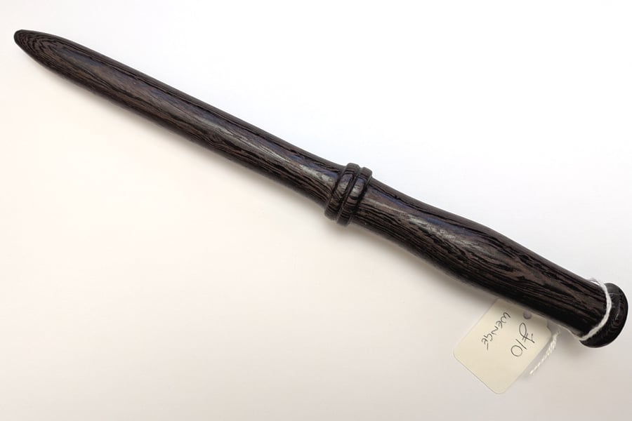 Hand-turned wooden nostepinne, turned from wenge