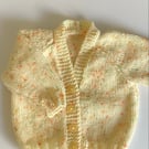 Lemon baby cardigan 0-3 months 