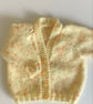 Lemon baby cardigan 0-3 months 