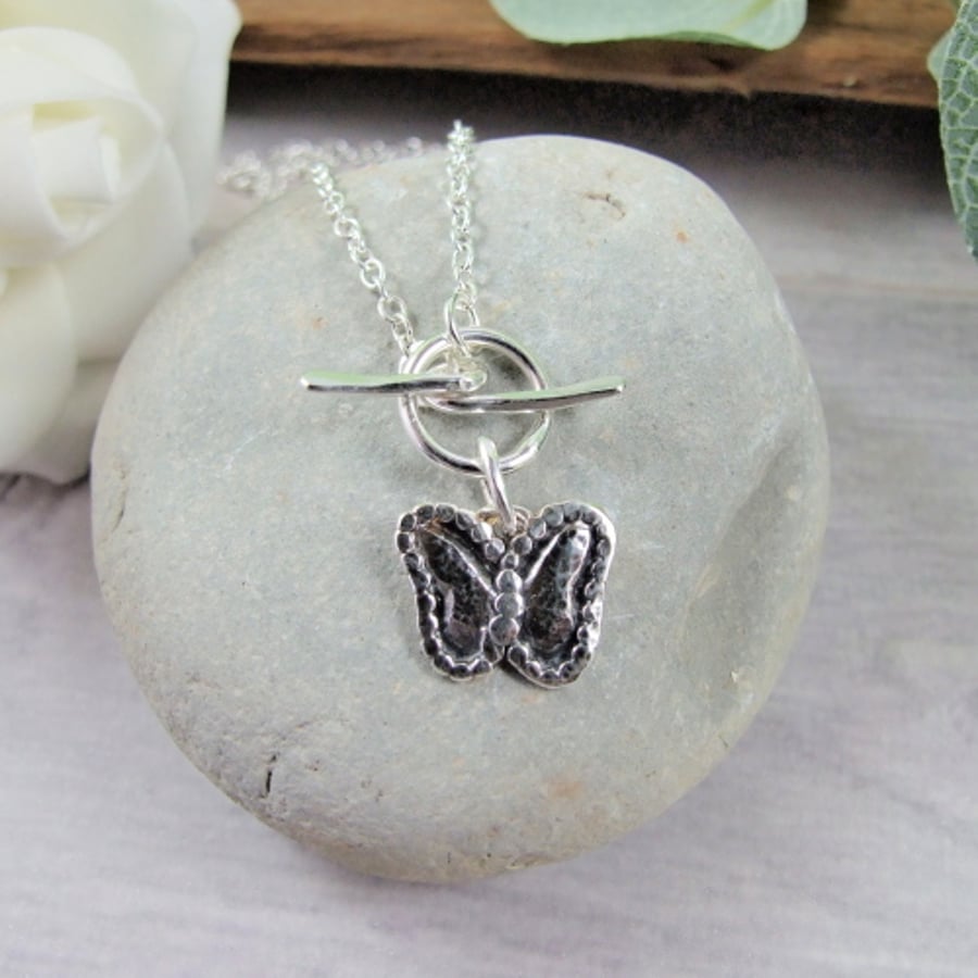 Silver Butterfly Pendant