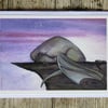 Just Another Dragon  - Art Greeting Card with Lilac envelope