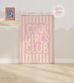 Cool girls club, Girls Nursery Decor, Fun Wall Art, Playroom print