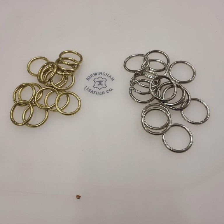 25mm Welded Metal O-Rings for Webbing Heavy Duty Fastening 10 Pack