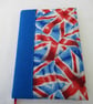 Union Jack themed Fabric covered Notebook