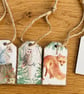 Set of 5 Mini Wooden Gift Tags
