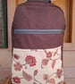 Plum denim backpack