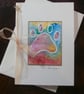 Hand painted watercolour card. Pet bereavement, pet loss. pet sympathy.  - Image 1