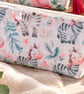 Handmade Zipped Fabric Pouch - Lined Washable Multipurpose Bag with Fun Charms - Image 1