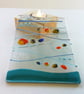 Fused Glass Tropical Fish Tealight Panel: Colorful Underwater Art - Image 6