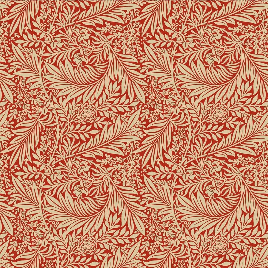500 x 135cm  William Morris Crimson Larkspur Tablecloth and 8 Napkins