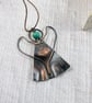 Angel Hanging Decoration. Copper with Turquoise Gemstone - Image 8