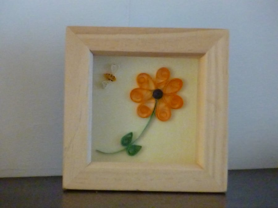 Quilled Bee & Daisy