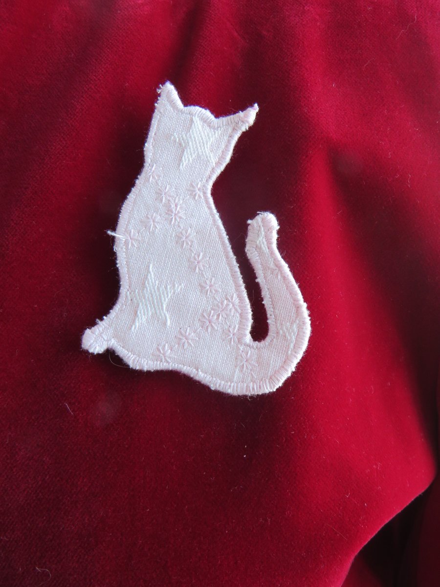 Cat Fabric Brooch
