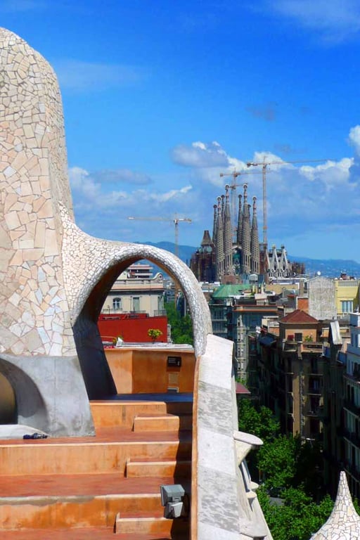 Casa Mila La Pedrera Barcelona Spain 12"x18" Print