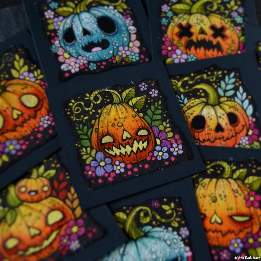 demon pumpkin - original twinchie illustration