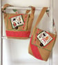 Kitsch Rockabilly  Shoulder Bag 50s Kitchenalia Mid Century Vintage Fabric
