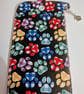 Handmade Spectacle Case Paw Print Vinyl