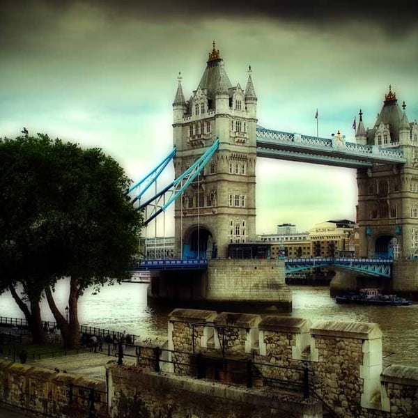 Tower Bridge River Thames London England Photograph Print